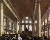 Interior of the Portuguese Synagogue in Amsterdam - 伊曼纽尔·德·韦特